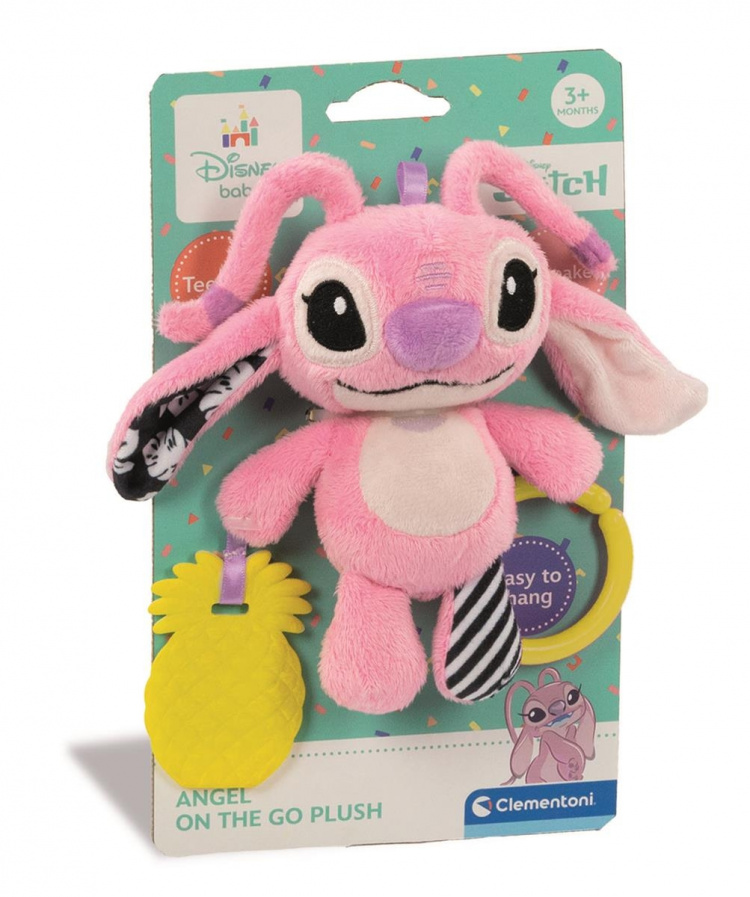 Clementoni Disney Baby Stitch pehmeä helistin enkeli Clementoni Disney Baby Stitch pehmeä helistin enkeli