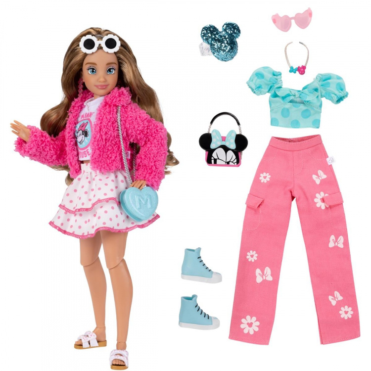 JAKKS Pacific Disney ily 4EVER Fashion Doll -muotinukke, jossa on Minnien inspiroima lisämuoti