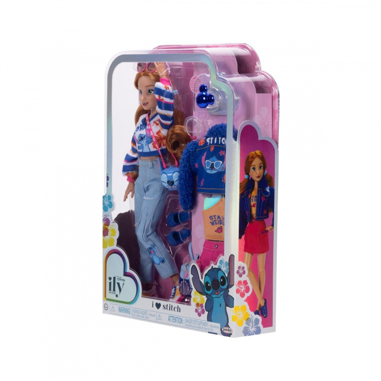 JAKKS Pacific Disney ily 4EVER -muotinukke, jossa on Stitchin inspiroima lisämuoti (2024)