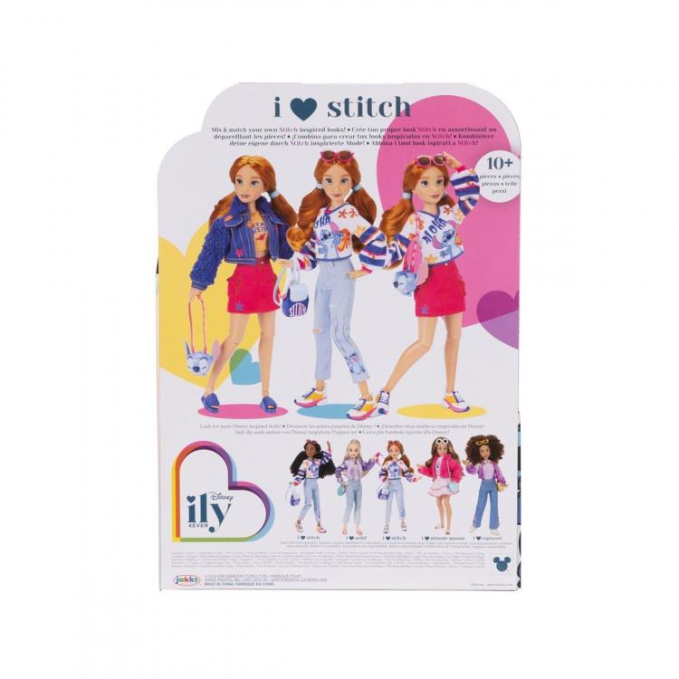 JAKKS Pacific Disney ily 4EVER -muotinukke, jossa on Stitchin inspiroima lisämuoti (2024)