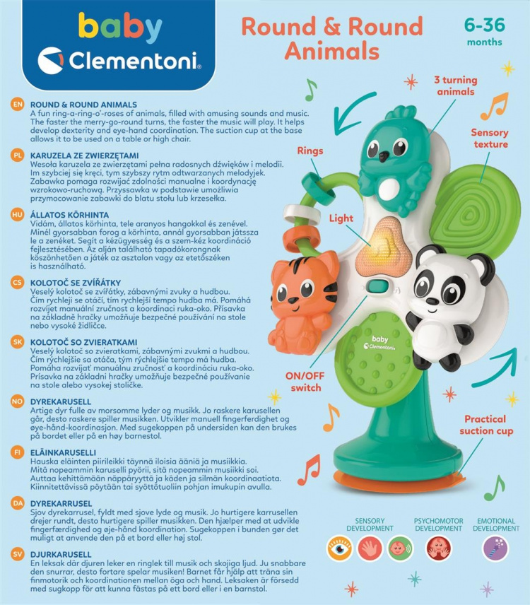 Clementoni Pyöreät ja pyöreät eläimet