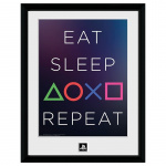 Abysse PLAYSTATION - Kehystetty tuloste Eat Sleep Repeat (30x40) Abysse PLAYSTATION - Kehystetty tuloste Eat Sleep Repeat (30x40)