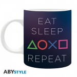Abysse PLAYSTATION - muki - 320 ml - Eat Sleep Repeat (Syö, nuku, nuku, toista) Abysse PLAYSTATION - muki - 320 ml - Eat Sleep Repeat (Syö, nuku, nuku, toista)