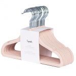 3 Sprouts Velor ripustin 15 kpl Vaaleanpunainen