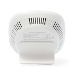 Nedis SmartLife-ilmanlaatumittari | Wi-Fi | Sisältää näytön | Hiilidioksidi (CO2) / Kosteus / Lämpötila | Android™ / IOS | Musta / Valkoinen