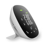 Nedis SmartLife-ilmanlaatumittari | Wi-Fi | Sisältää näytön | Hiilidioksidi (CO2) / Kosteus / Lämpötila | Android™ / IOS | Musta / Valkoinen