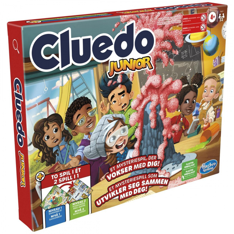 Hasbro Cluedo Junior 2 peliä yhdessä (DK/NO) Hasbro Cluedo Junior 2 peliä yhdessä (DK/NO)