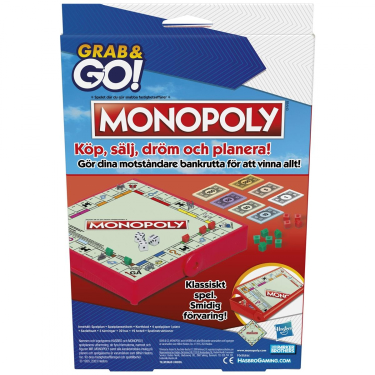 Hasbro Grab & Go -monopoli (SE/FI)