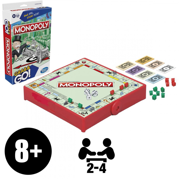 Hasbro Grab & Go -monopoli (SE/FI)