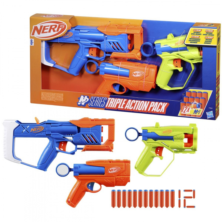 NERF N-sarjan kolminkertainen toimintapaketti NERF N-sarjan kolminkertainen toimintapaketti