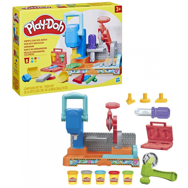 Play-Doh leikkisetti Stamp\'n Tool -penkki
