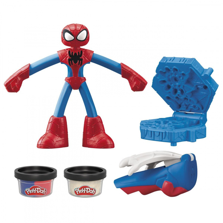 Play-Doh Marvel Spider-Man & Compound (leikkimassa)
