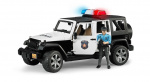 Bruder Jeep Wrangler Unlimited Rubicon poliisiajoneuvo ja poliisi (02526)