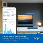 TP-Link Tapo Mini Smart Wi-Fi pistorasia, energiavalvonta, Matter /Tapo P110M