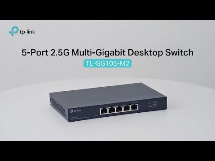 TP-Link 5-porttinen 2,5G Multi-Gigabit Desktop-kytkin TP-Link 5-porttinen 2,5G Multi-Gigabit Desktop-kytkin