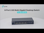 TP-Link 8-porttinen 2.5G Multi-Gigabit Desktop-kytkin TP-Link 8-porttinen 2.5G Multi-Gigabit Desktop-kytkin
