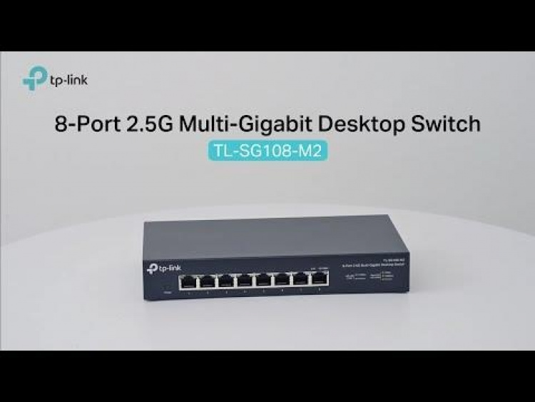 TP-Link 8-porttinen 2.5G Multi-Gigabit Desktop-kytkin TP-Link 8-porttinen 2.5G Multi-Gigabit Desktop-kytkin