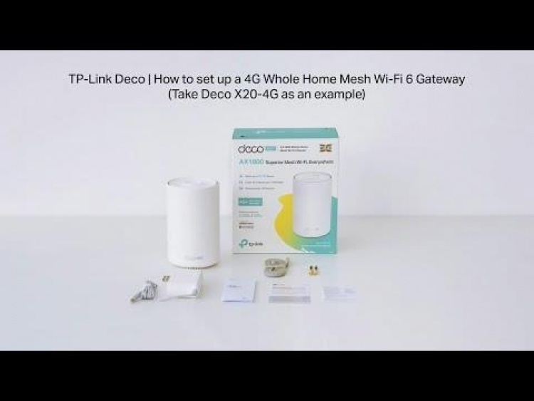 TP-Link Deco X50 Wi-Fi 6 AX3000 4G Whole-Home Mesh Gateway -verkkoverkkoyhteys