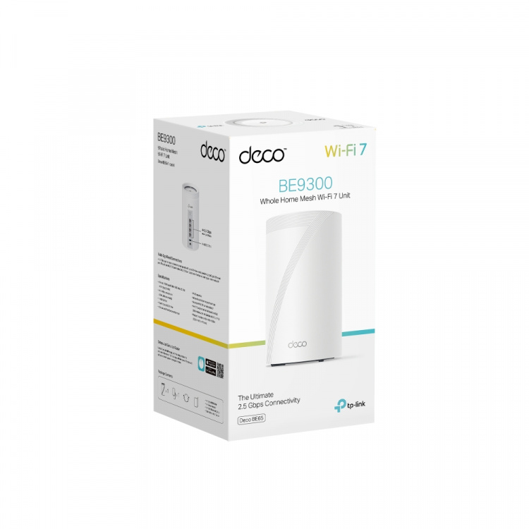 TP-Link Deco BE65 Wi-Fi 7 BE9300 Koko kodin verkko-WiFi-järjestelmä (1-pack) TP-Link Deco BE65 Wi-Fi 7 BE9300 Koko kodin verkko-WiFi-järjestelmä (1-pack)