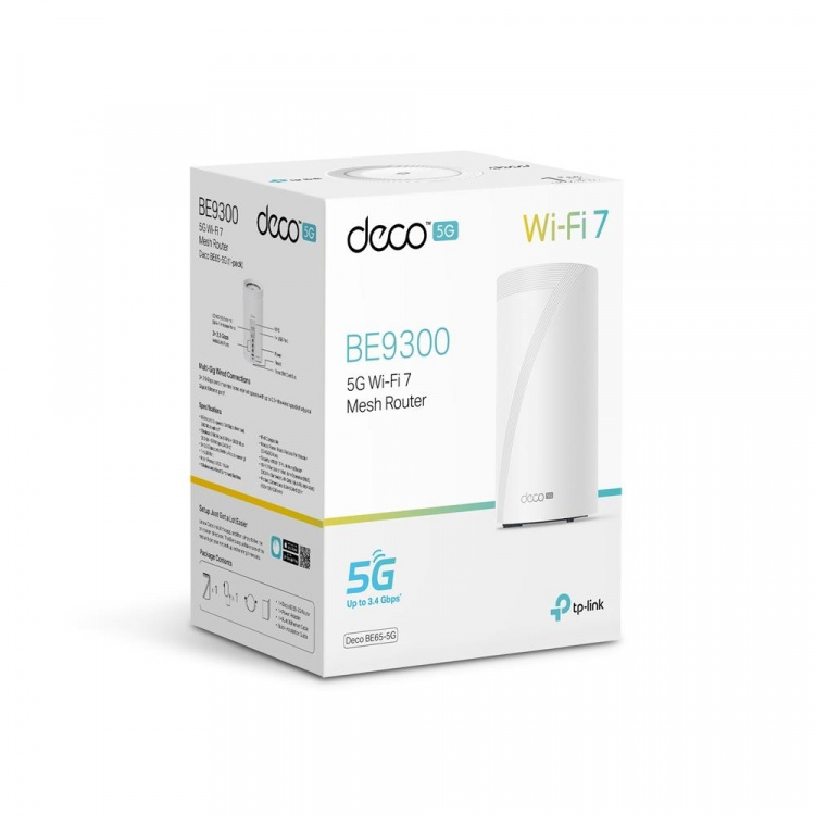 TP-Link Deco BE65 Wi-Fi 7 BE9300 5G Whole-Home Mesh Wi-Fi -järjestelmä (1-pack) (1-pack) TP-Link Deco BE65 Wi-Fi 7 BE9300 5G Whole-Home Mesh Wi-Fi -järjestelmä (1-pack) (1-pack)