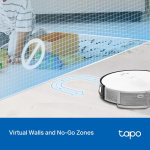 TP-Link Tapo MagSlim LiDAR Navigation Robot Vacuum & Mop+ Smart Auto-Empty Dock /Tapo RV20 Mop Plus