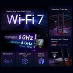 TP-Link BE9300 Tri-Band Wi-Fi 7 Bluetooth PCIe-sovitin /Archer TBE550E