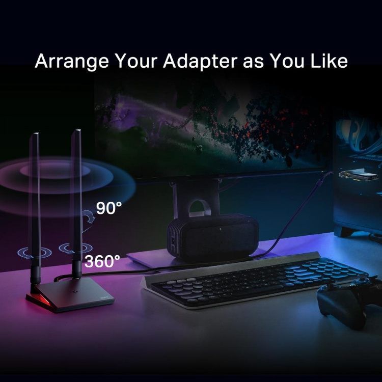 TP-Link BE9300 Tri-Band Wi-Fi 7 Bluetooth PCIe-sovitin /Archer TBE550E