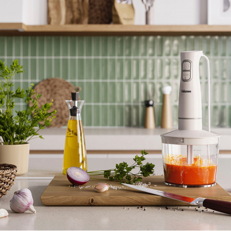 Tristar Sauvasekoitinsarja MX-4881 350W Ruostumaton teräs, sis. pallovispilän, silppuri Tristar Sauvasekoitinsarja MX-4881 350W Ruostumaton teräs, sis. pallovispilän, silppuri