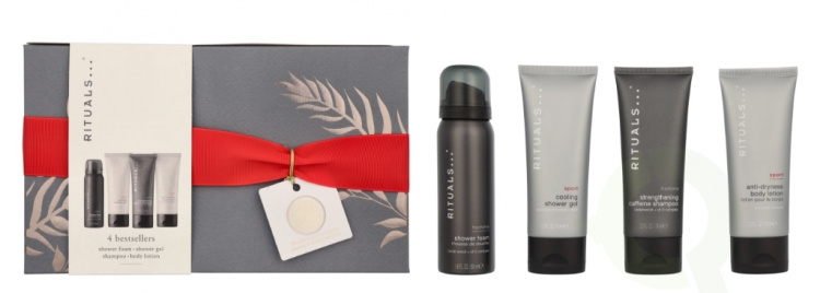 Rituals Homme Set 260 ml Shower Foam 50ml/Strenghtening Caffeine Shampoo 70ml/Anti Dry Body Lotion 70ml/Cooling Shower Gel 70ml