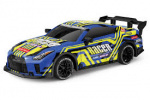 TEC-TOY Racer R/C 1:18 2,4GHz w/light & Try Me - sininen/keltainen (471267)
