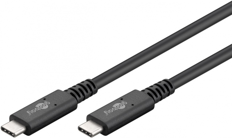 Goobay Sync & Charge USB-C™-kabel, USB4™ Gen 3x2, 240 W, 0,7 m USB-C™-kontakt > USB-C™-kontakt