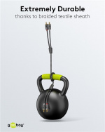 Goobay Stereo RCA-kaapeli, 3m 2x RCA-liitin (audio vasen/oikea) > 2x RCA-liitin (audio vasen/oikea)