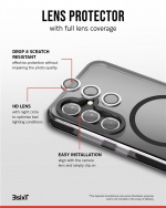 3SIXT 4in1 Protection Bundle mobilskal, skärmskydd, kameraskydd och stressfri applikator, kompatibel med Samsung Galaxy S24, transparent 3SIXT 4in1 Protection Bundle mobilskal, skärmskydd, kameraskydd och stressfri applikator, kompatibel med Samsung Galaxy S24, transparent