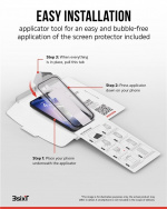 3SIXT 4in1 Protection Bundle mobilskal, skärmskydd, kameraskydd och stressfri applikator, kompatibel med Samsung Galaxy S24+, transparent 3SIXT 4in1 Protection Bundle mobilskal, skärmskydd, kameraskydd och stressfri applikator, kompatibel med Samsung Galaxy S24+, transparent