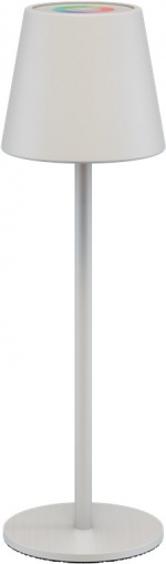 Goobay Trådlös LED-bordslampa RGBW, vit med touch-styrning, 150 lm, många RGB-ljusfärger och varmvitt (3000 K), steglöst dimbar Goobay Trådlös LED-bordslampa RGBW, vit med touch-styrning, 150 lm, många RGB-ljusfärger och varmvitt (3000 K), steglöst dimbar