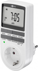 Goobay Digital timer, set om 2 programmerbar timer med kontakt med skyddsjord (typ F) Goobay Digital timer, set om 2 programmerbar timer med kontakt med skyddsjord (typ F)