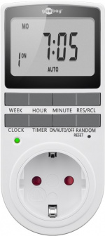 Goobay Digital timer, set om 2 programmerbar timer med kontakt med skyddsjord (typ F) Goobay Digital timer, set om 2 programmerbar timer med kontakt med skyddsjord (typ F)