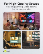 Goobay USB-C™-kabel, USB4™, 240 W, 20 Gbit/s, Power Delivery, 1 m USB-C™-kontakt > USB-C™-kontakt Goobay USB-C™-kabel, USB4™, 240 W, 20 Gbit/s, Power Delivery, 1 m USB-C™-kontakt > USB-C™-kontakt