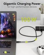 Goobay USB-C™-kabel, USB4™, 100 W, 20 Gbit/s, Power Delivery, 1 m USB-C™-kontakt > USB-C™-kontakt Goobay USB-C™-kabel, USB4™, 100 W, 20 Gbit/s, Power Delivery, 1 m USB-C™-kontakt > USB-C™-kontakt