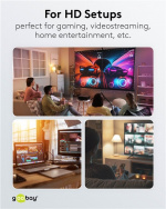 Goobay USB-C™-kabel, USB 3.2, 60 W, 5 Gbit/s, Power Delivery, 1,5 m USB-C™-kontakt > USB-C™-kontakt