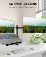 Goobay Skärmfäste med laptop-arm Flex, svart workstation för bildskärmar från 13 till 32 tum (33 - 81 cm) plus en bärbar dator, bildskärm max. 8 kg/bärbar dator 4,5 kg Goobay Skärmfäste med laptop-arm Flex, svart workstation för bildskärmar från 13 till 32 tum (33 - 81 cm) plus en bärbar dator, bildskärm max. 8 kg/bärbar dator 4,5 kg