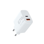 Xtorm 67W GaN2 Ultra kotilaturi USB-C PD/USB-A Valkoinen Xtorm 67W GaN2 Ultra kotilaturi USB-C PD/USB-A Valkoinen