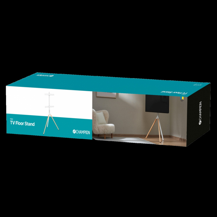 Champion Golvstående TV-fäste Träben Champion Golvstående TV-fäste Träben
