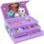 Värityskotelo - GABBY DOLLHOUSE - setti 52kpl paperisessa työkalulaatikossa, jossa on kahva Värityskotelo - GABBY DOLLHOUSE - setti 52kpl paperisessa työkalulaatikossa, jossa on kahva