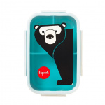 3 Sprouts Bento laatikko - Teal Bear