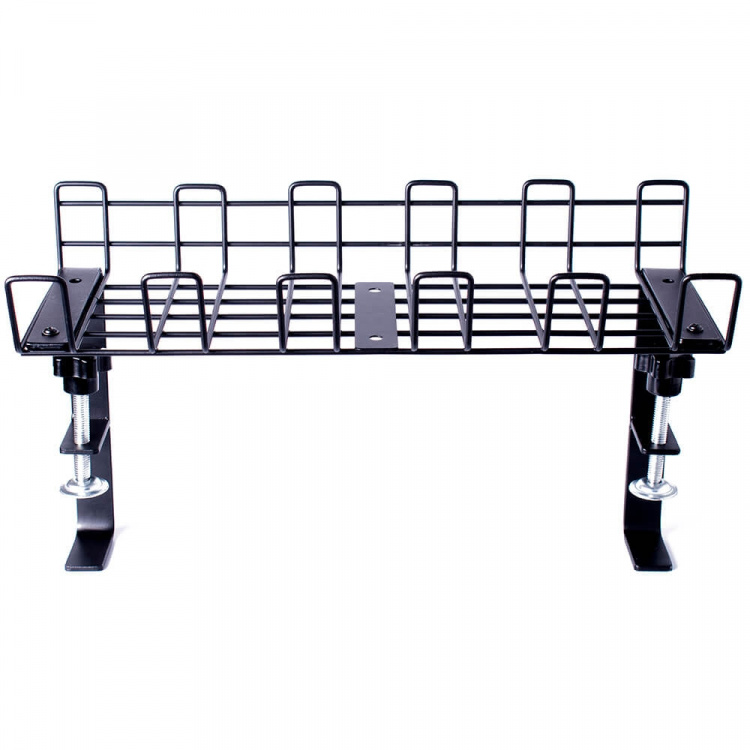 Desire2 Deskmate Cable Basket Clamp Mount Musta Desire2 Deskmate Cable Basket Clamp Mount Musta