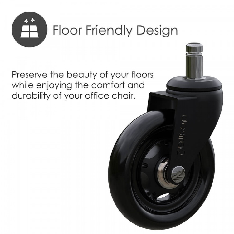 Desire2 kääntyvät rullapyörät IKEA-tuoleille 20mm 5-kpl