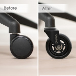 Desire2 Swivel Roller Wheels For Universal Chairs 22mm 5-pk