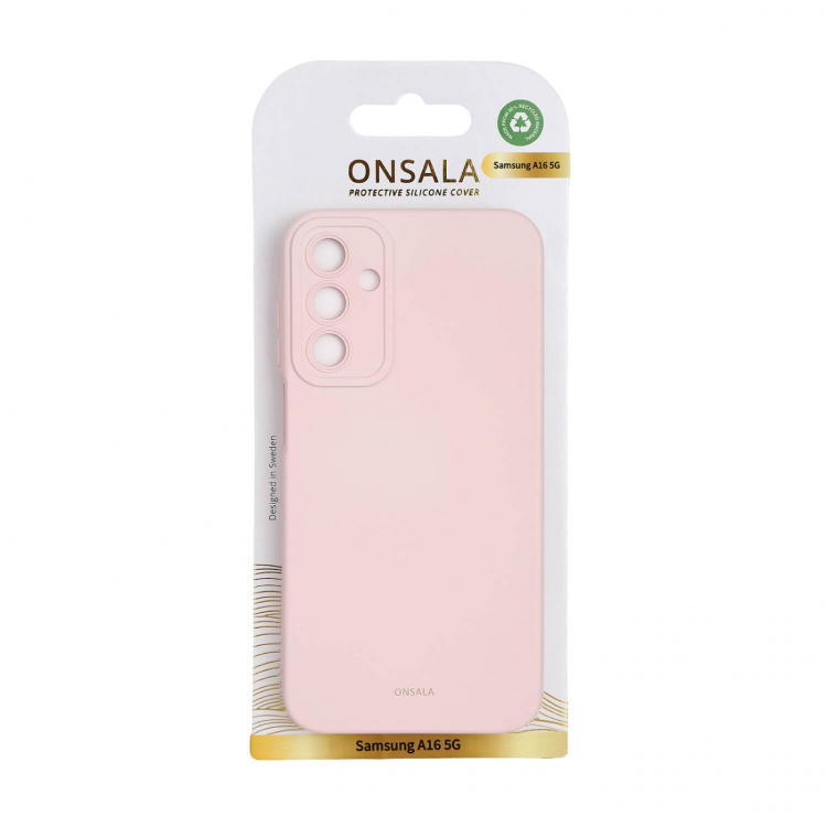 Onsala Back Silicone Touch Recycled Samsung A16 4G/A16 5G Chalk Pink Onsala Back Silicone Touch Recycled Samsung A16 4G/A16 5G Chalk Pink