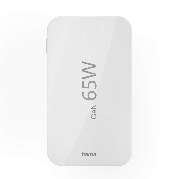 Hama Laturi 2x USB-C 1x USB-A Flat PD 65W Valkoinen